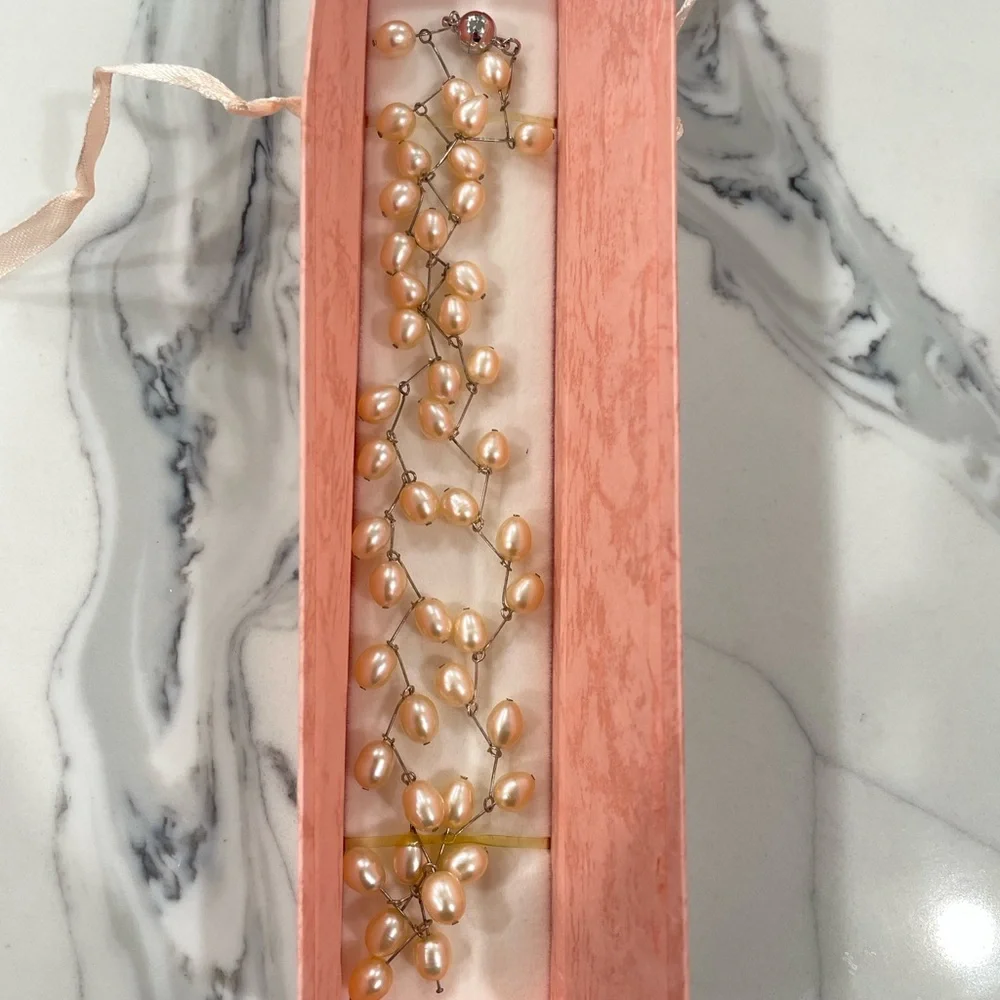 Beautiful real pearl necklace - Picture 2 of 3